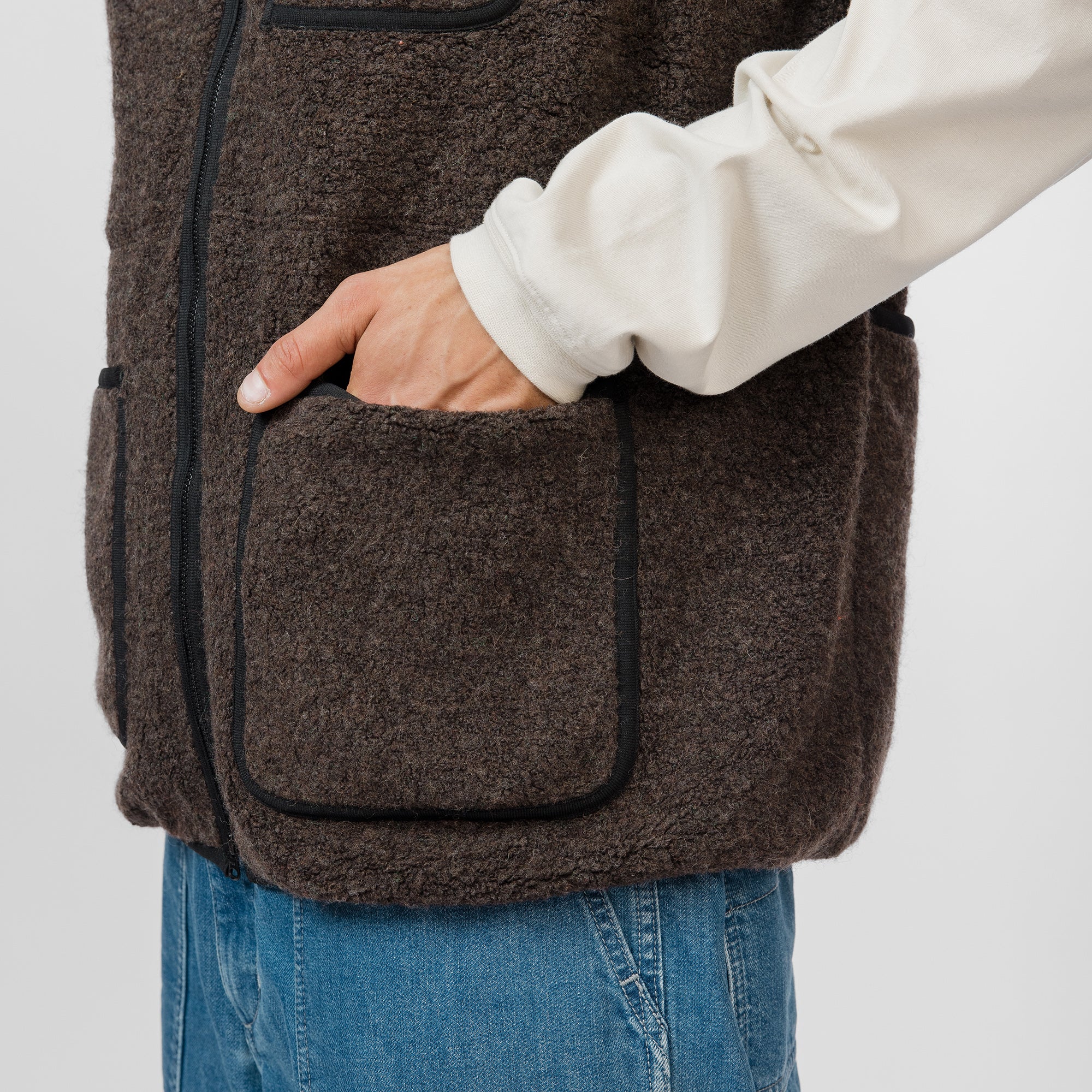 Recycled Wool Boa Vest - Snow Peak UK