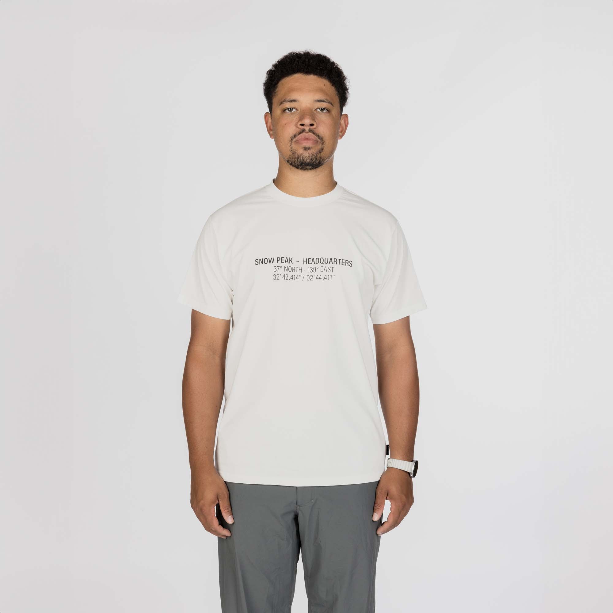 HQ Topographic Map T-Shirt - Snow Peak UK