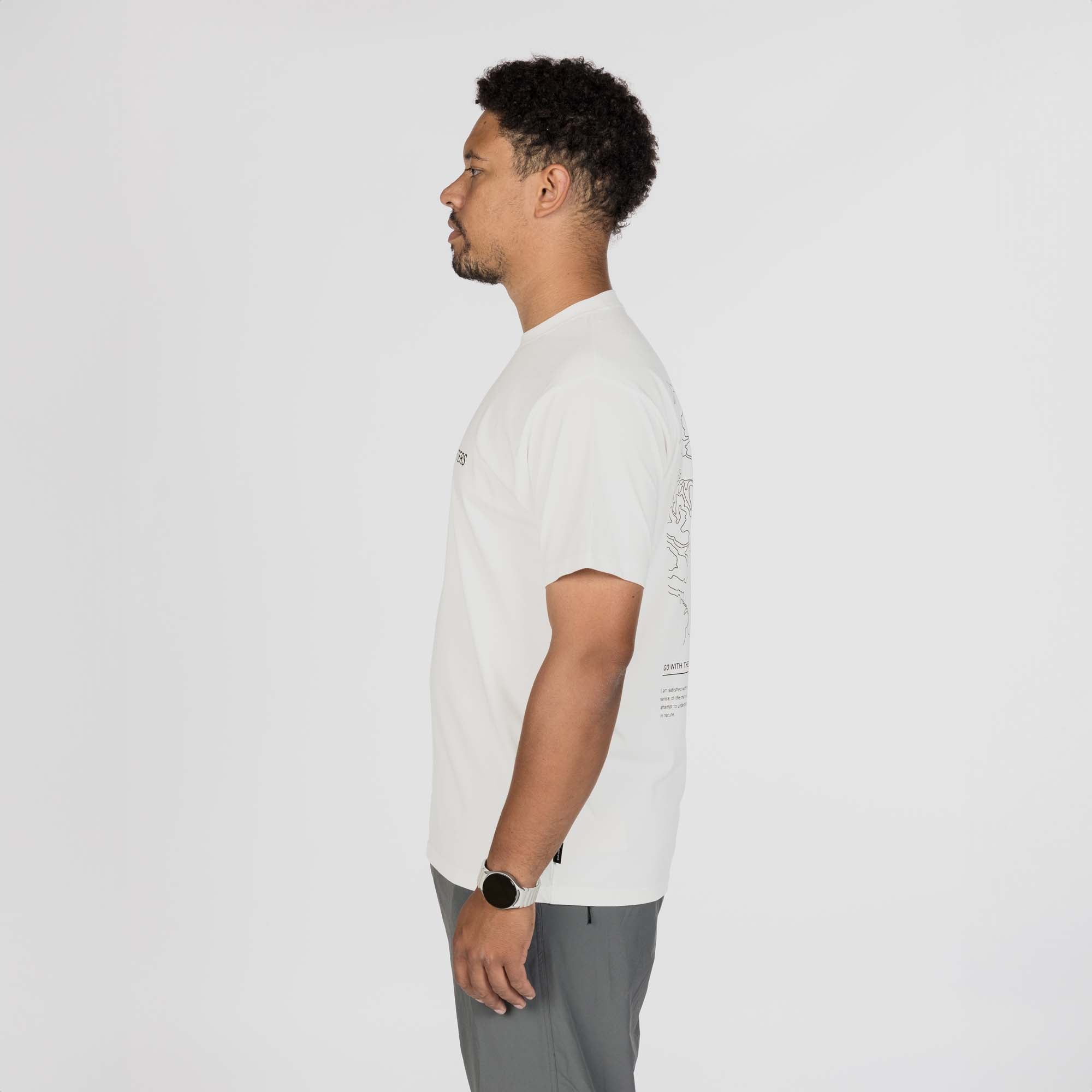 HQ Topographic Map T-Shirt - Snow Peak UK