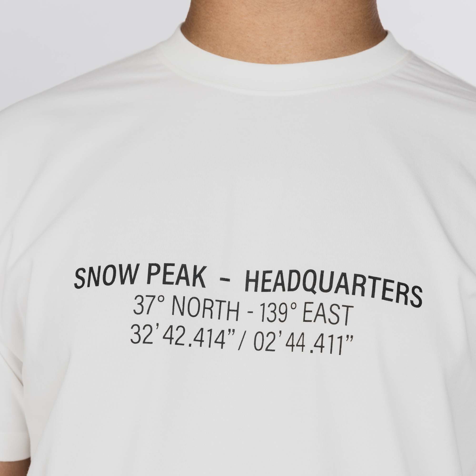 HQ Topographic Map T-Shirt - Snow Peak UK