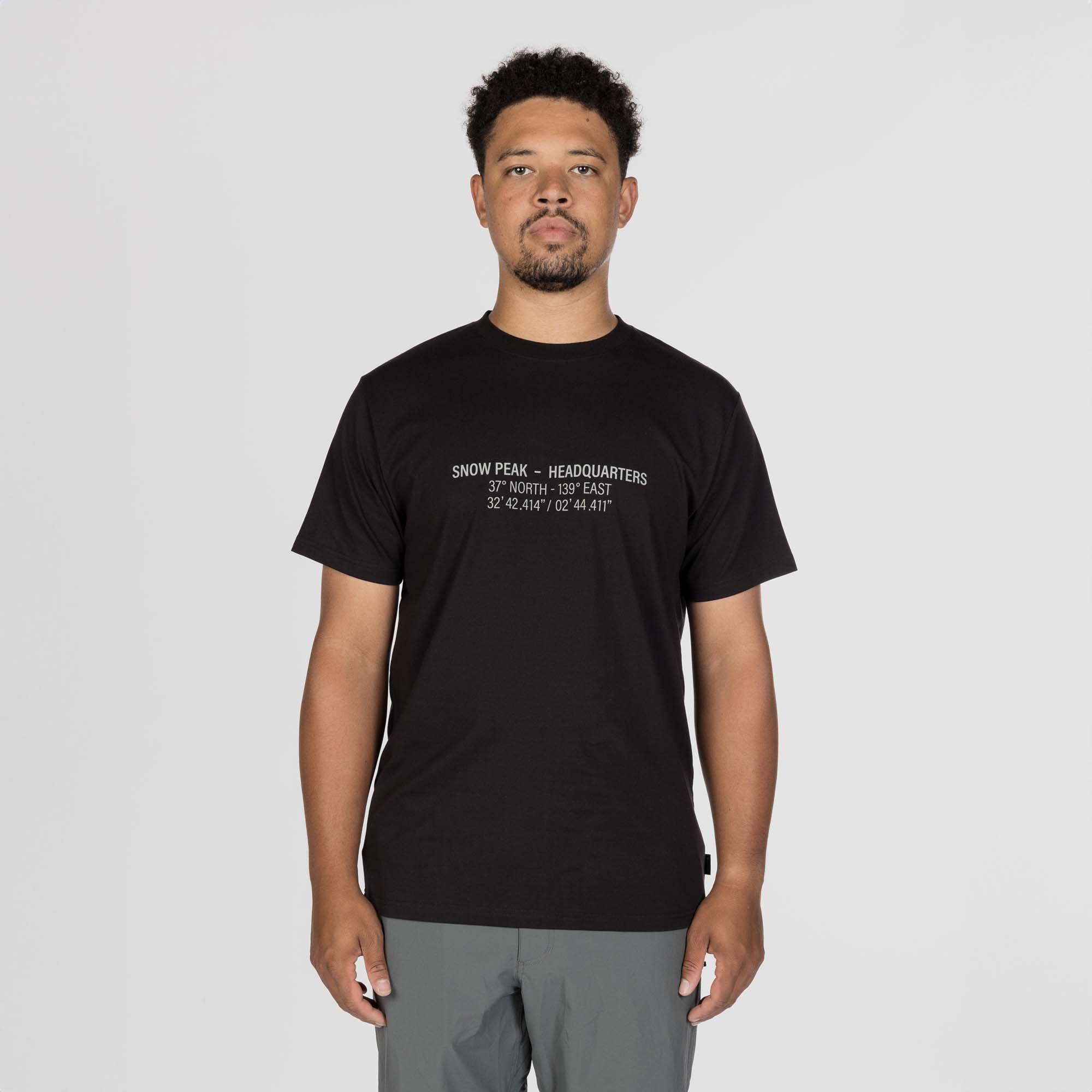 HQ Topographic Map T-Shirt - Snow Peak UK
