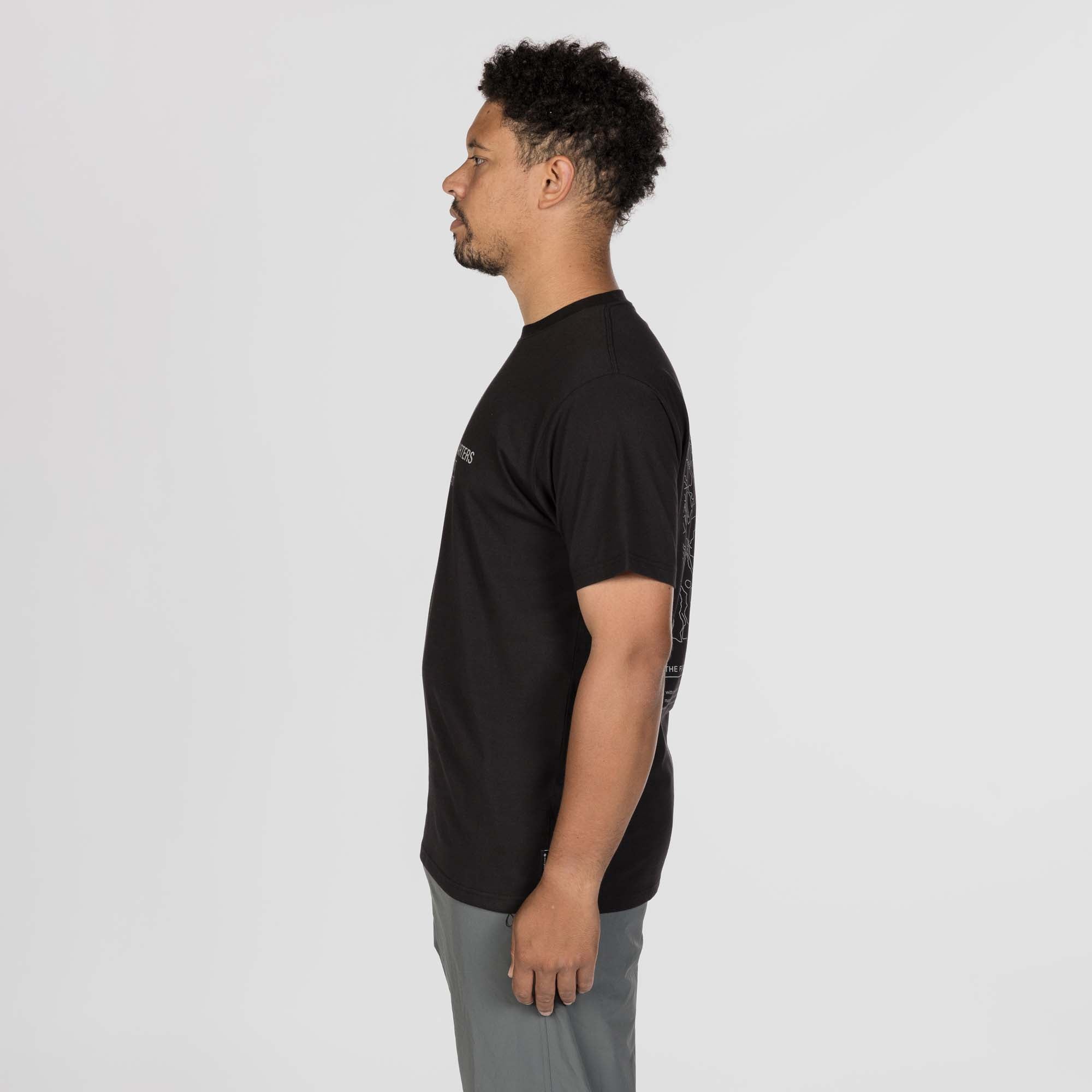 HQ Topographic Map T-Shirt - Snow Peak UK