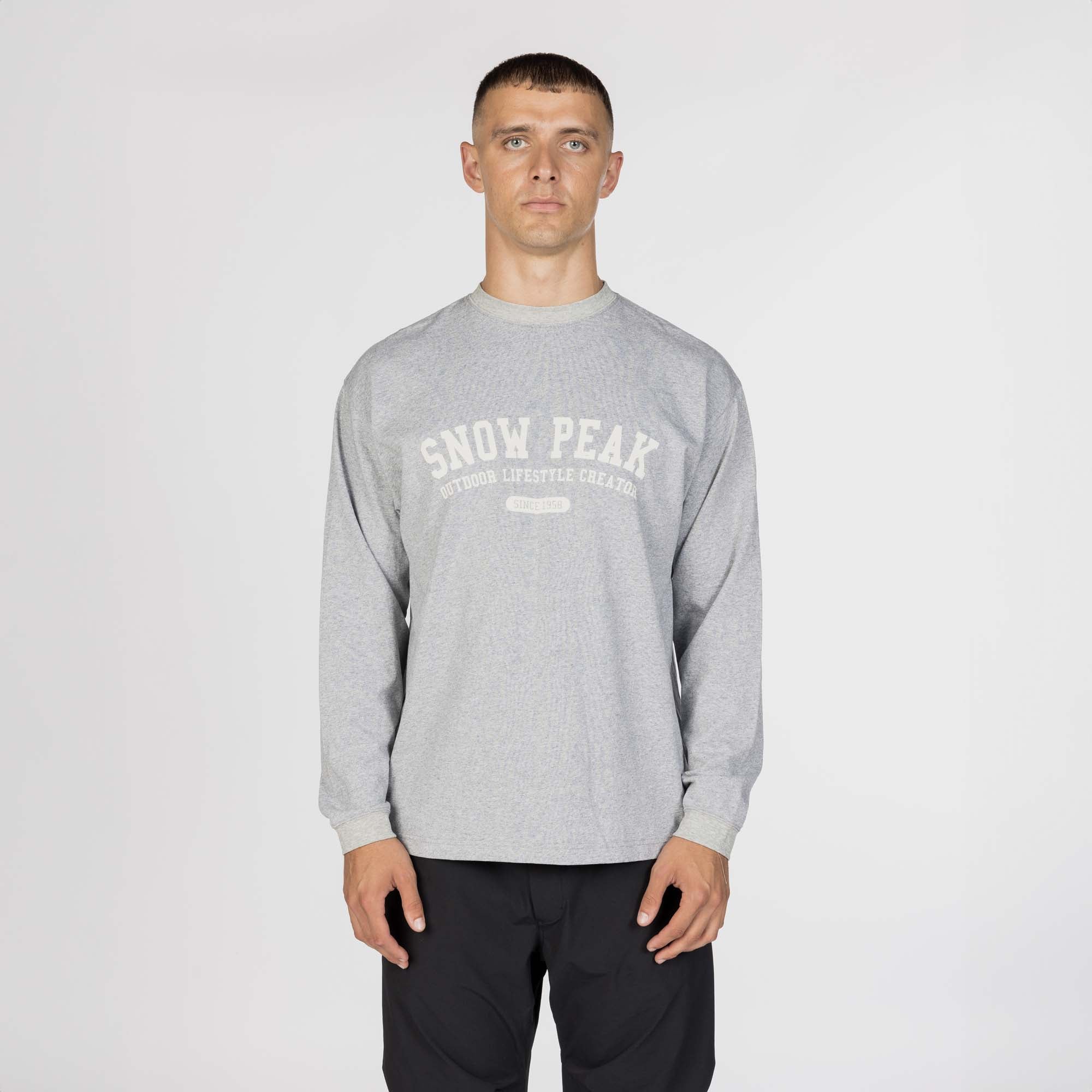 Varsity Logo L/S T-Shirt - Snow Peak UK