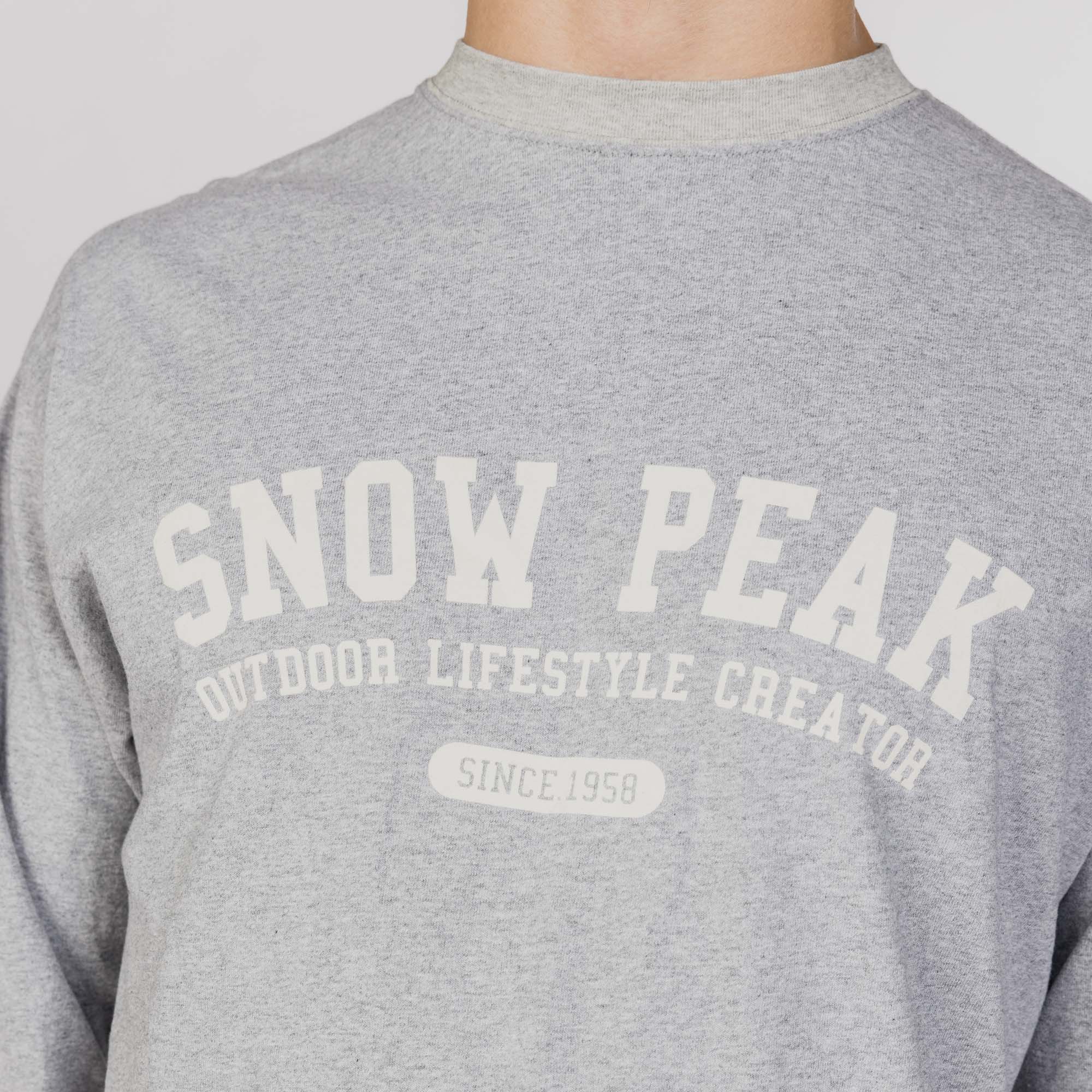 Varsity Logo L/S T-Shirt - Snow Peak UK