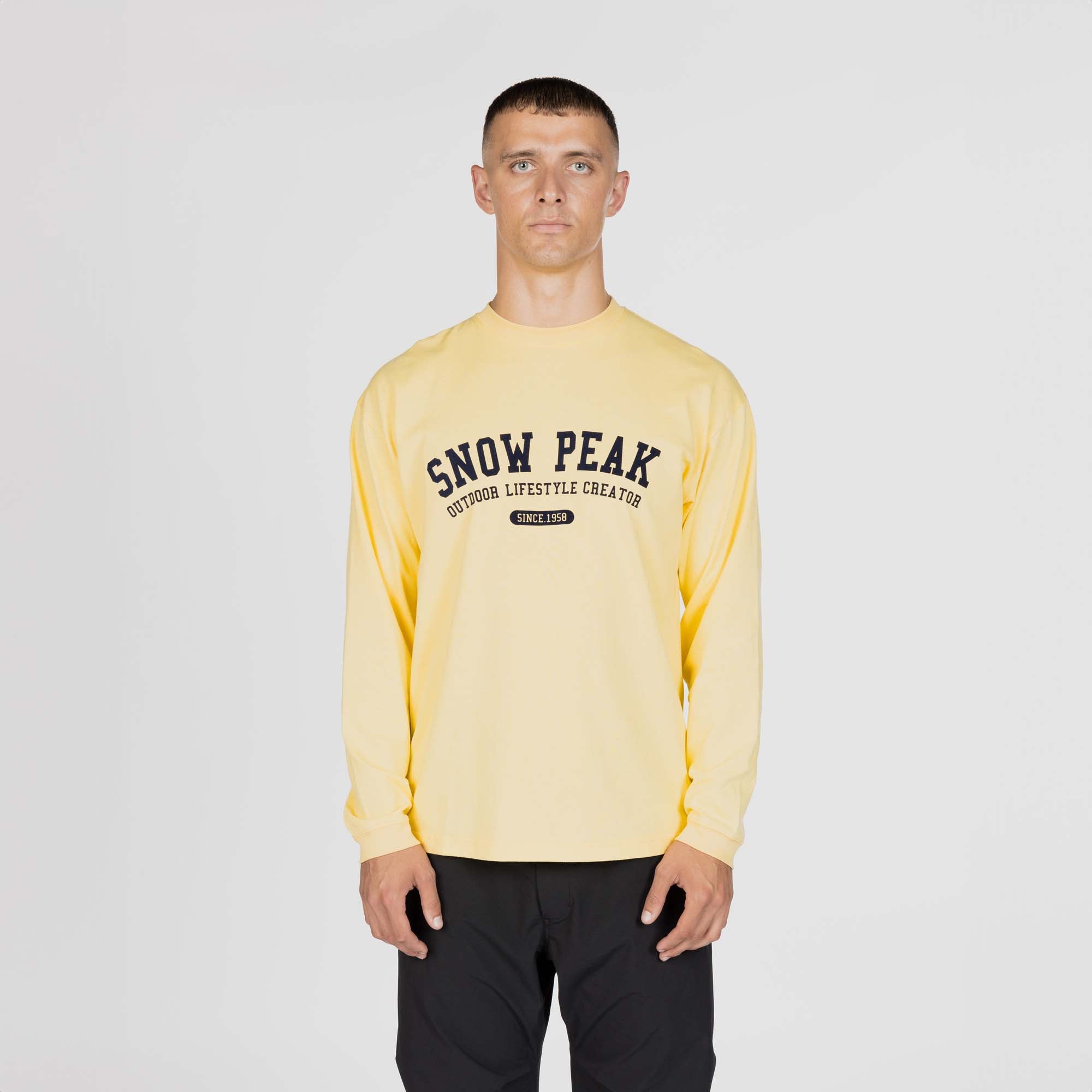 Varsity Logo L/S T-Shirt - Snow Peak UK