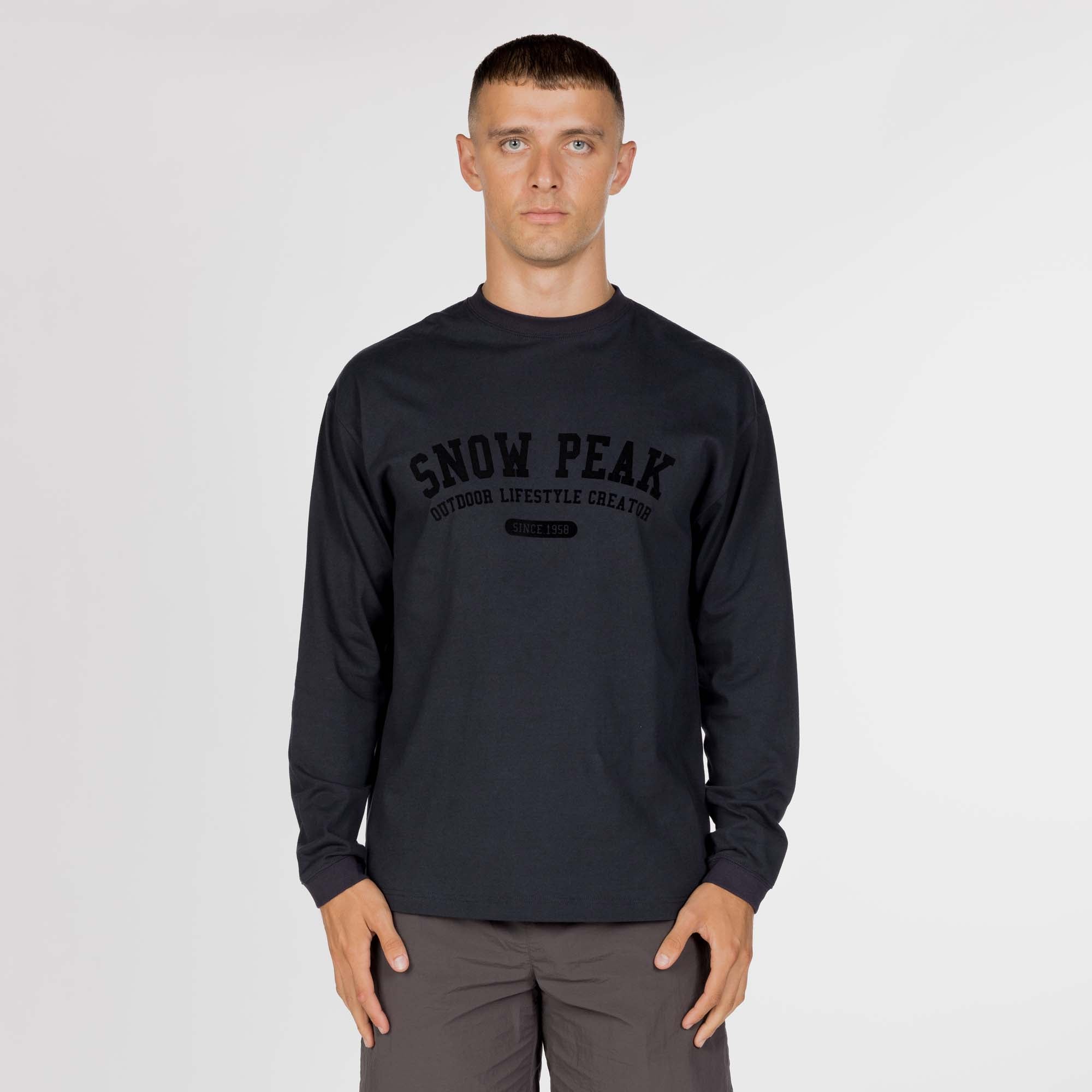 Varsity Logo L/S T-Shirt - Snow Peak UK