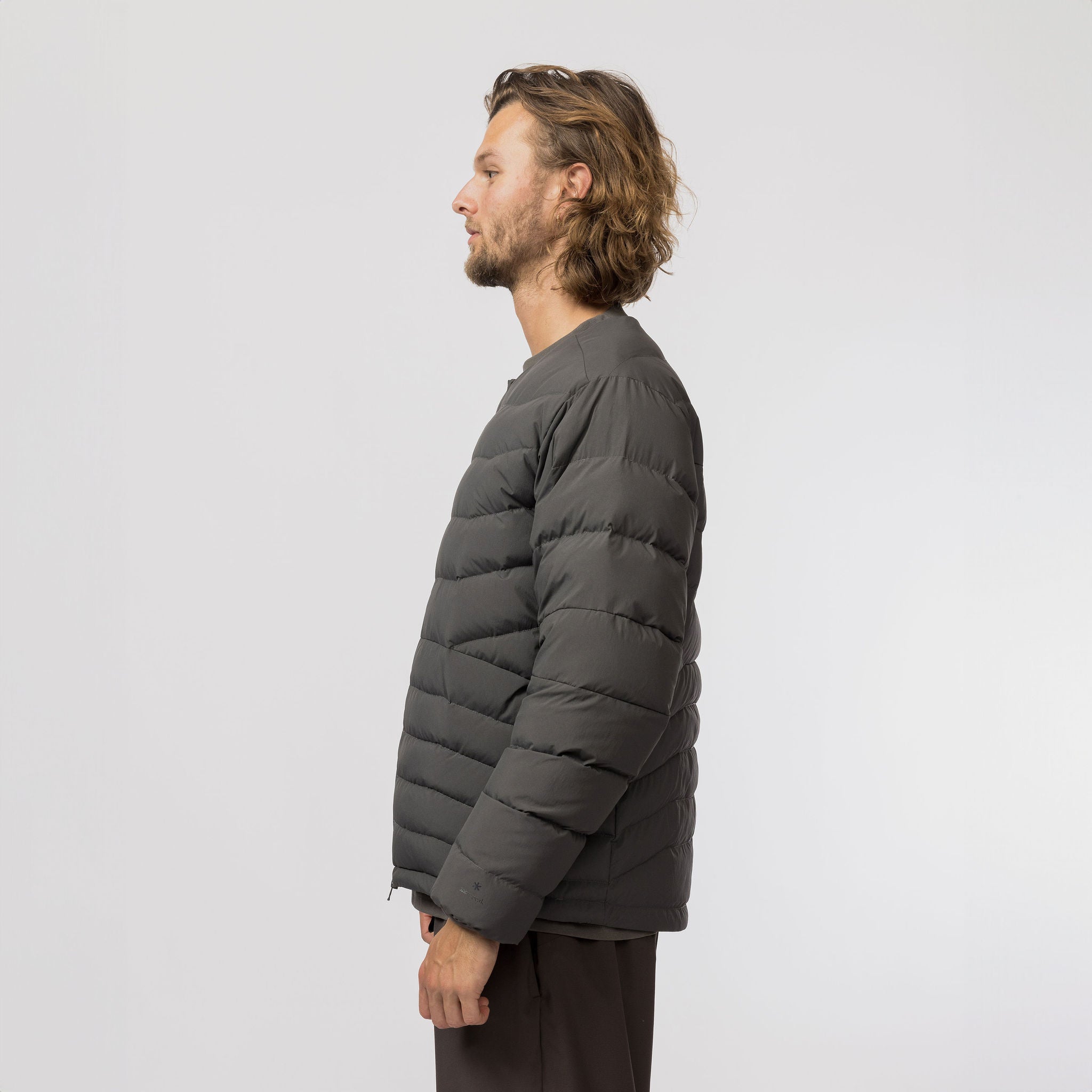 Middler Down Collarless Jacket