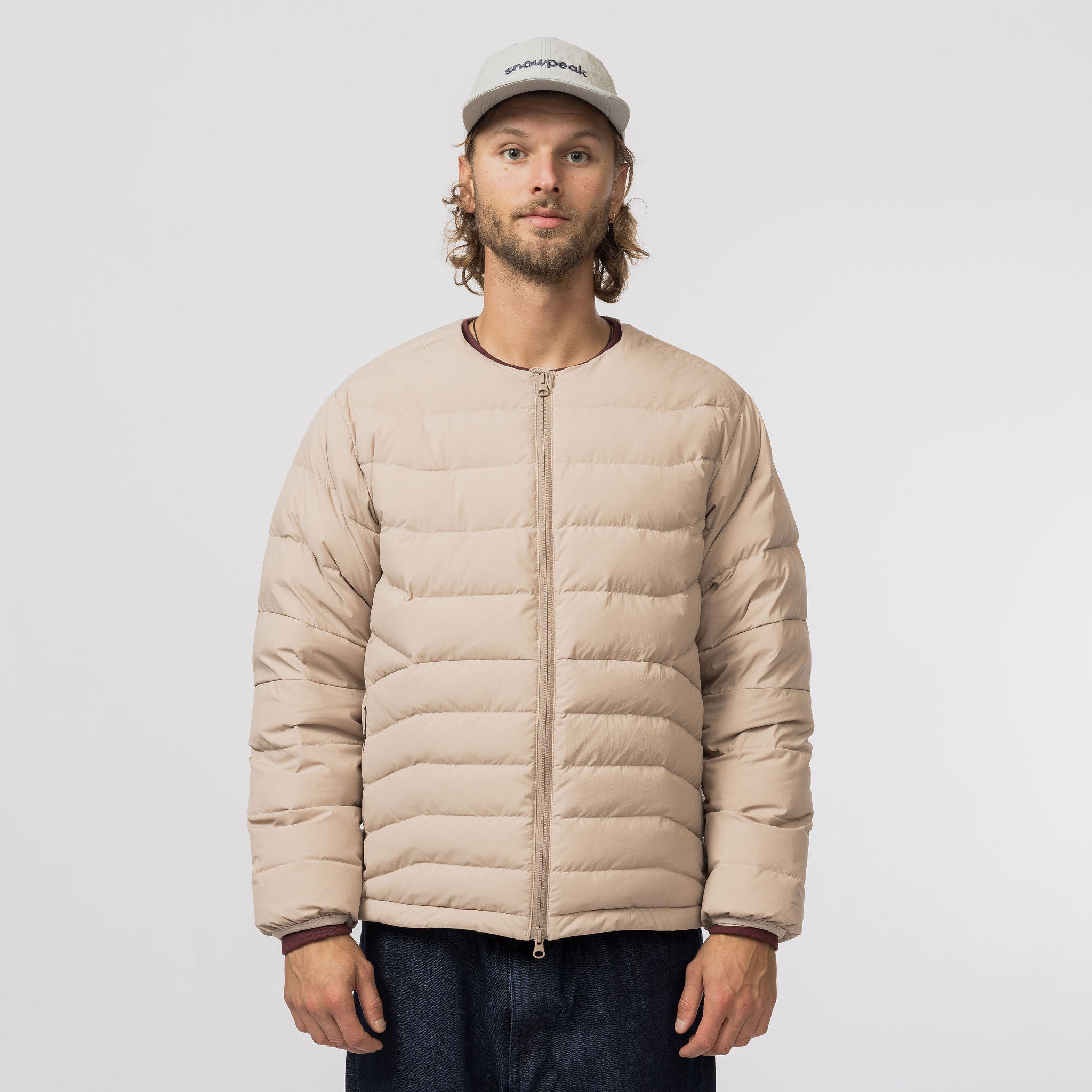 Middler Down Collarless Jacket
