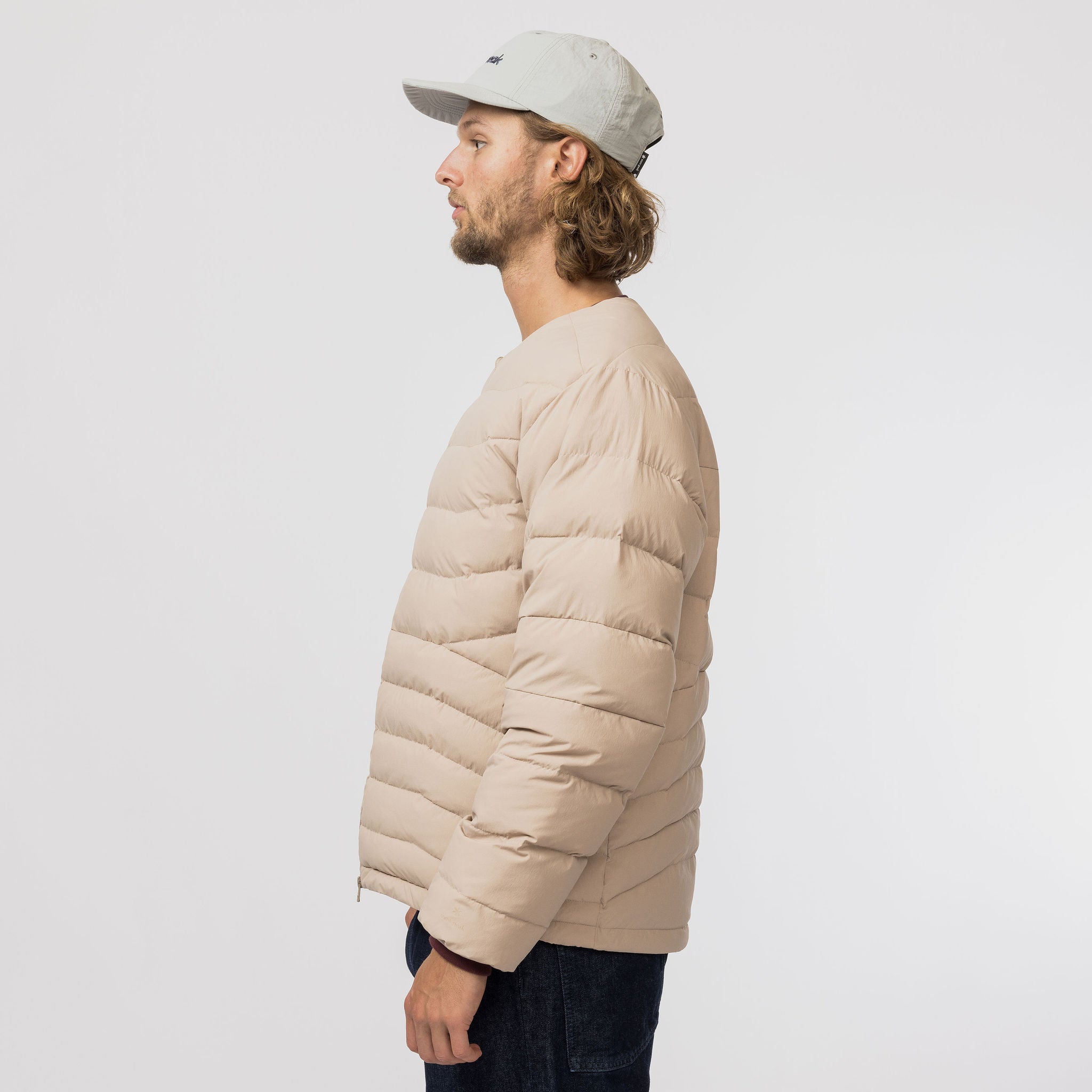 Middler Down Collarless Jacket