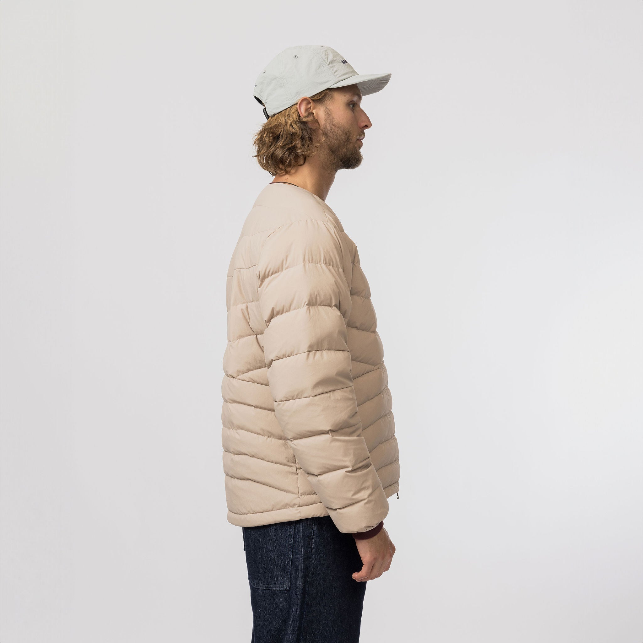 Middler Down Collarless Jacket