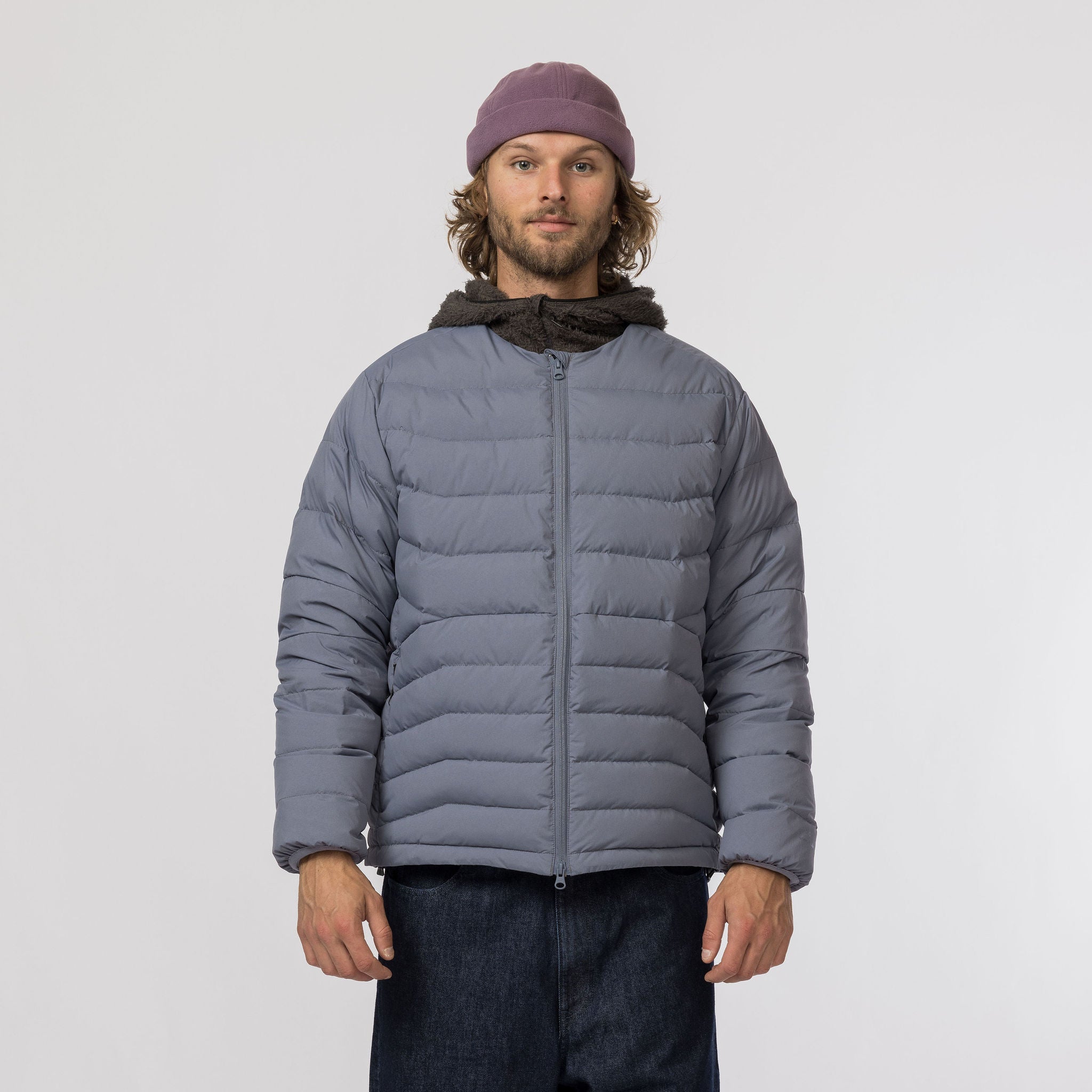 Middler Down Collarless Jacket