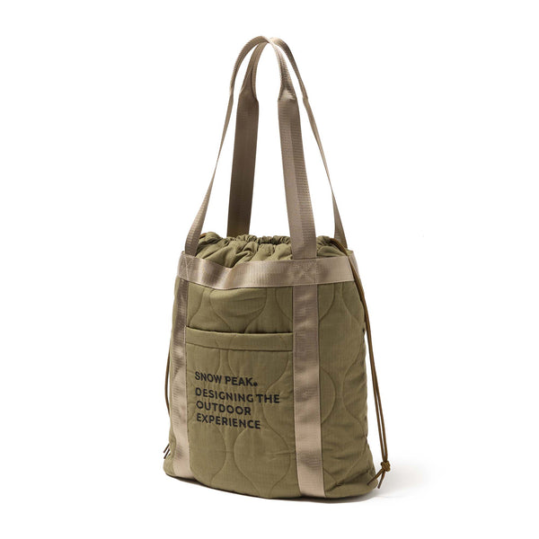 Quilted Ripstop Tote Olive AC-25AU01300066 - Snow Peak UK