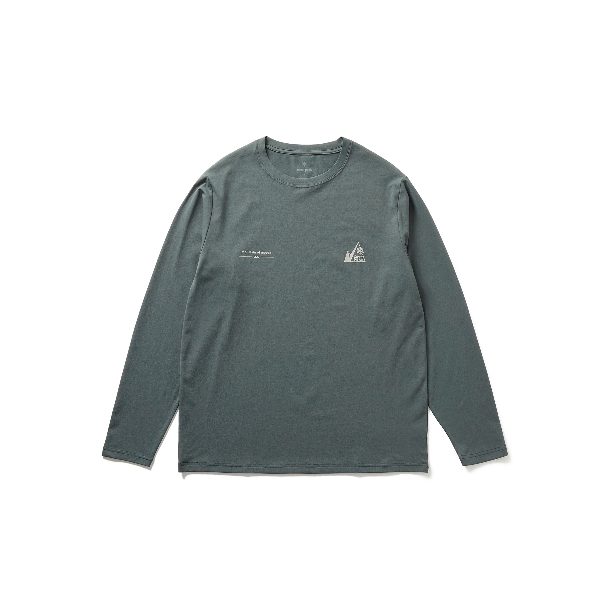 Mountain of Moods Satoyama Long Sleeve T-Shirt Green MM4510-TS0102063 - Snow Peak UK