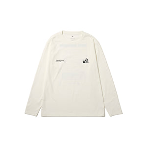 Mountain of Moods Satoyama Long Sleeve T-Shirt Off White MM4510-TS0102002 - Snow Peak UK