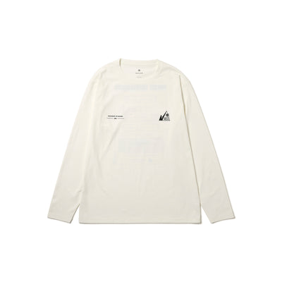 Mountain of Moods Satoyama Long Sleeve T-Shirt Off White MM4510-TS0102002 - Snow Peak UK