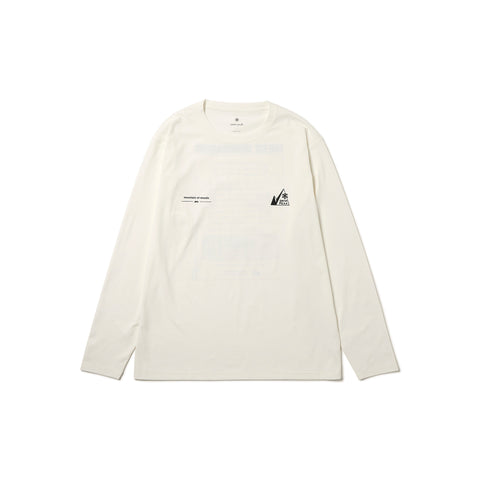 Mountain of Moods Satoyama Long Sleeve T-Shirt Off White MM4510-TS0102002 - Snow Peak UK