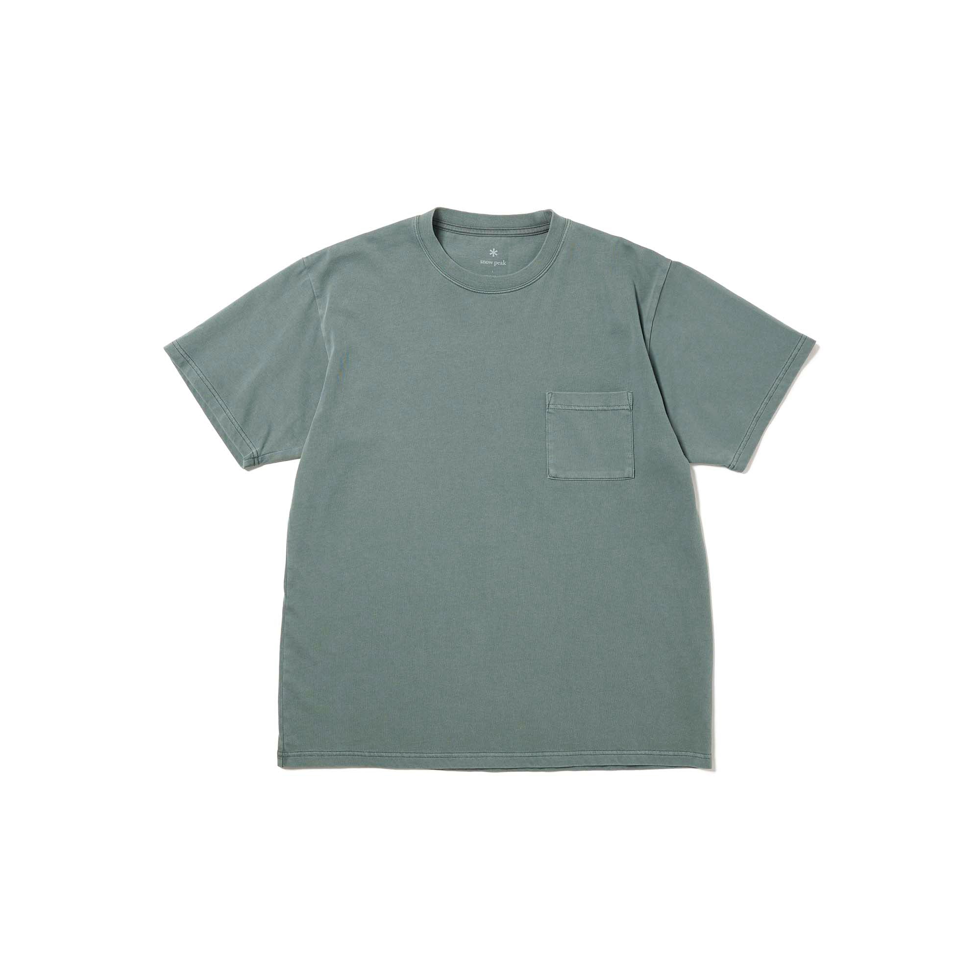 Garment Dyed T-Shirt Dark Green TS-25AU01111064 - Snow Peak UK