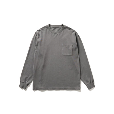 Garment Dyed L/S T-Shirt Charcoal TS-25AU01202013 - Snow Peak UK