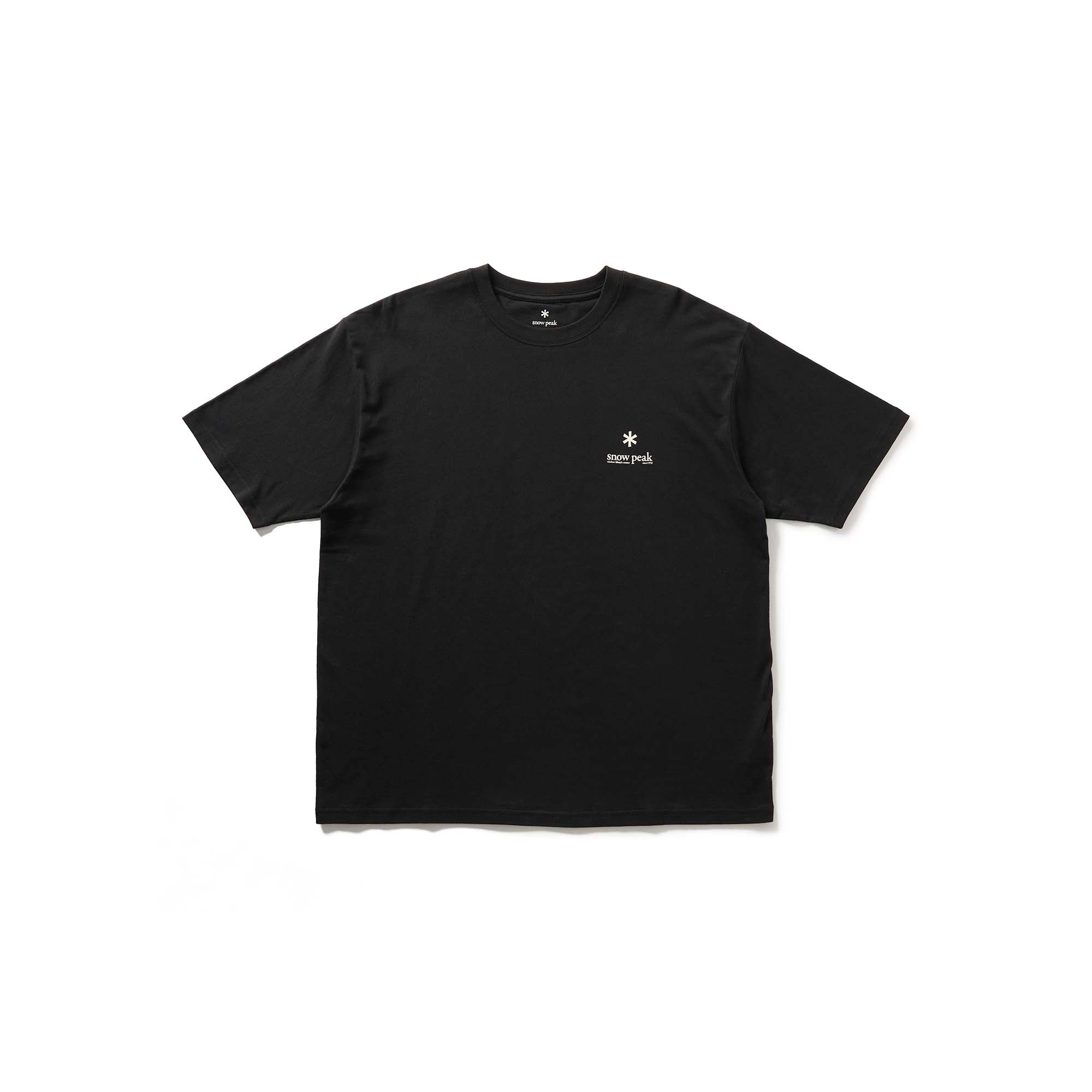 Soft Cotton Relaxed Logo T-Shirt Black 100268TS0802019 - Snow Peak UK