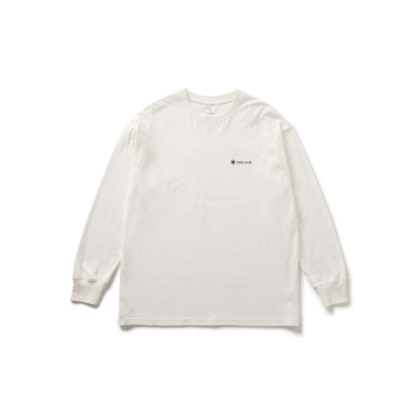 Soft Cotton Relaxed Logo L/S Tee Off White TS-25AU01002002 - Snow Peak UK