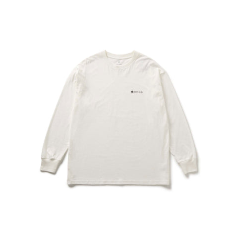 Soft Cotton Relaxed Logo L/S Tee Off White TS-25AU01002002 - Snow Peak UK