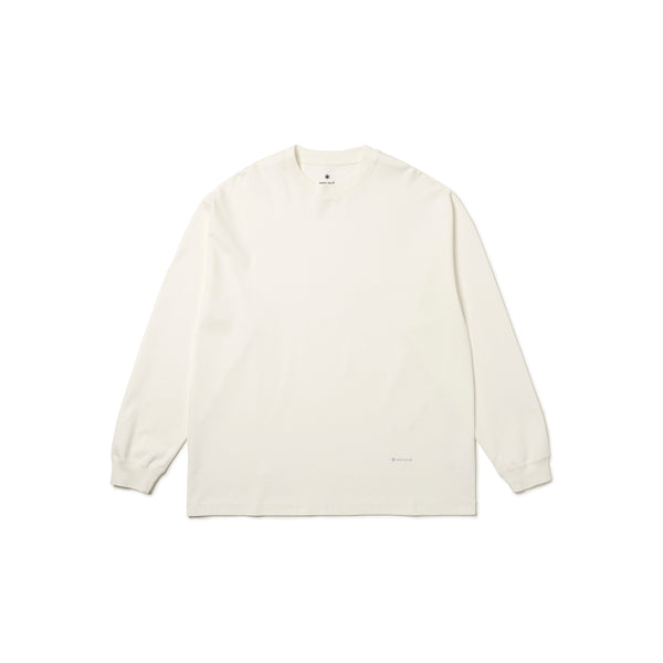 Organic Cotton Mercerized L/S T-Shirt White SW-25AU01002001 - Snow Peak UK