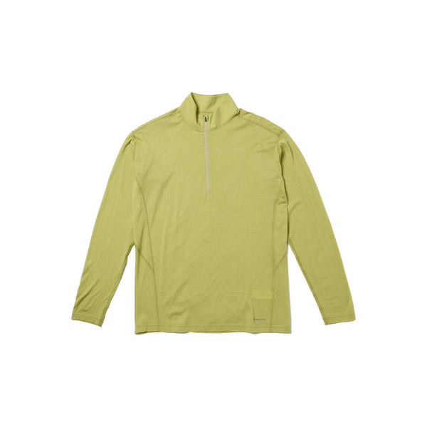 Merino Wool Half Zip Pullover Light Green SW-25AU01602062 - Snow Peak UK