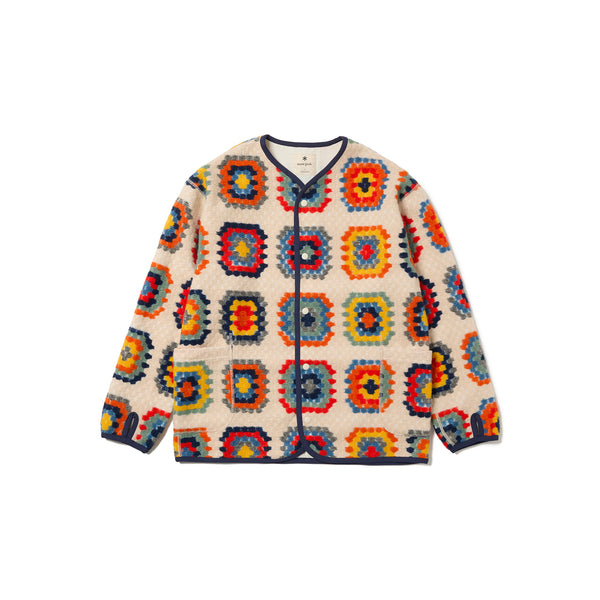 Wool Jacquard Cardigan Ivory JK-25AU02402022 - Snow Peak UK