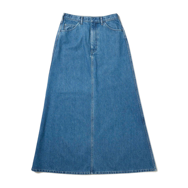 TAKIBI Denim Skirt Light Blue SK-25AW00311071 - Snow Peak UK