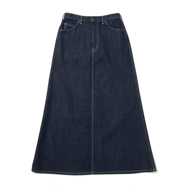 TAKIBI Denim Skirt Indigo SK-25AW00311073 - Snow Peak UK