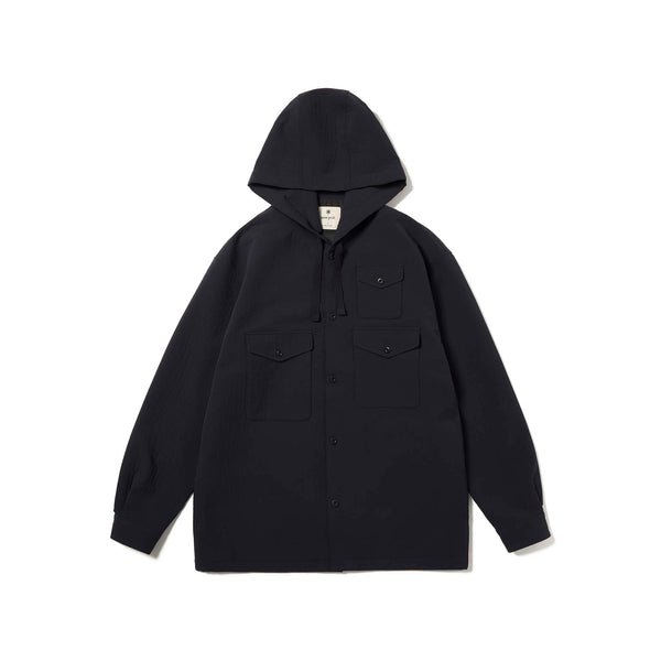 Easy Cloth Hooded Shirt Dark Navy SH-25AU00602075 - Snow Peak UK