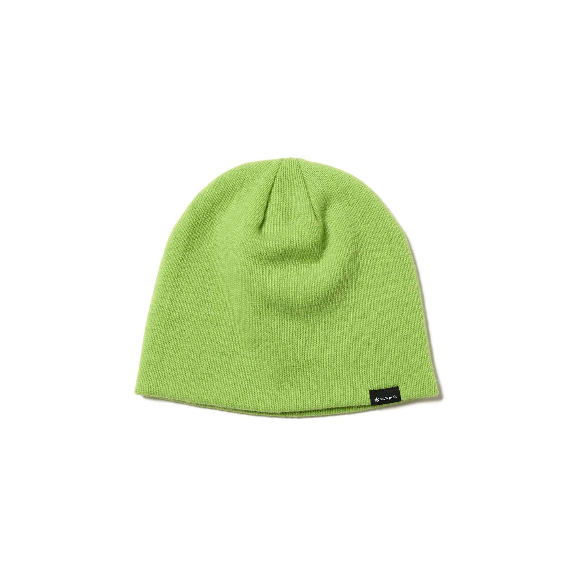 Washable Wool Knit Cap Light Green AC-25AU00700062 - Snow Peak UK