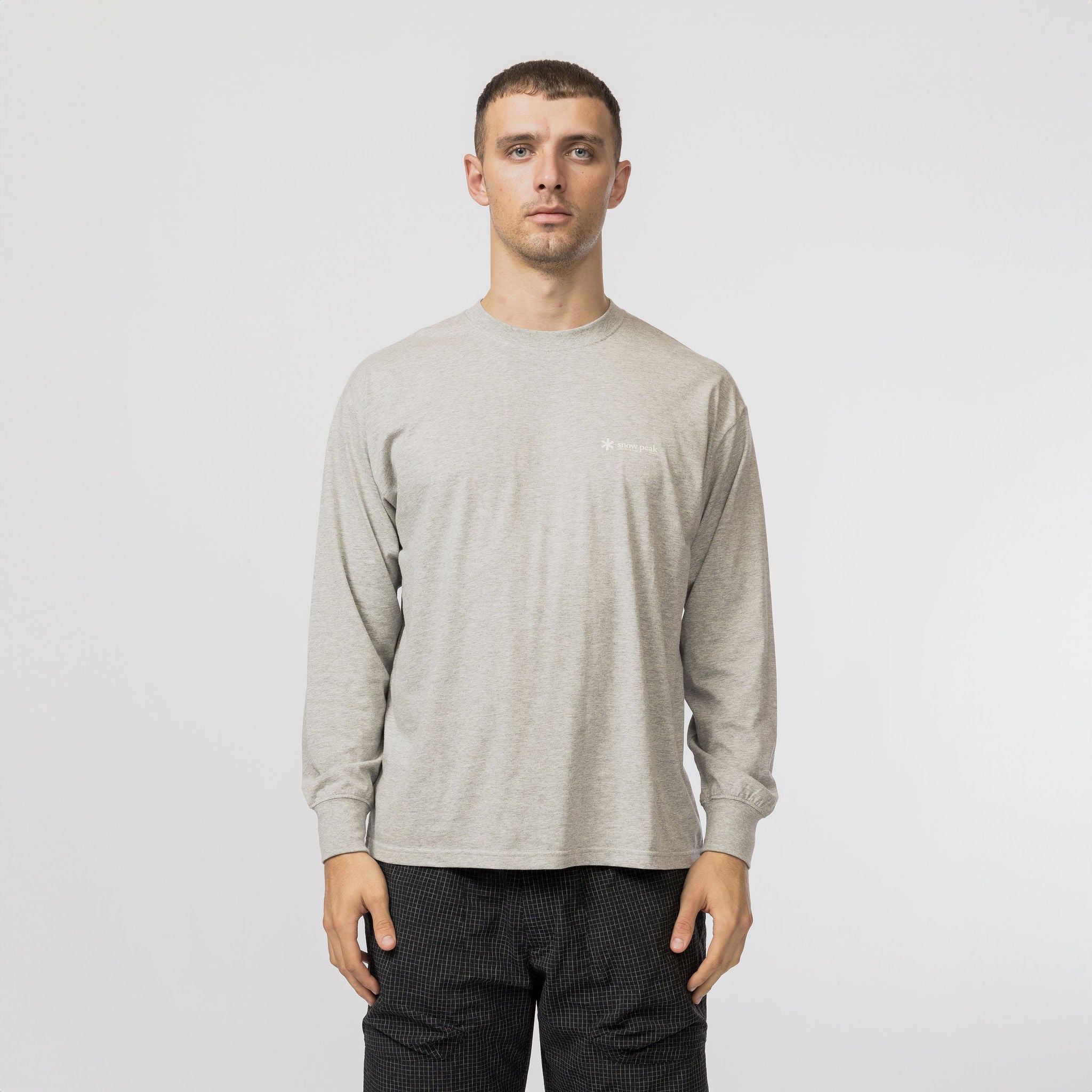 Soft Cotton Relaxed Logo L/S T-Shirt - Snow Peak UK