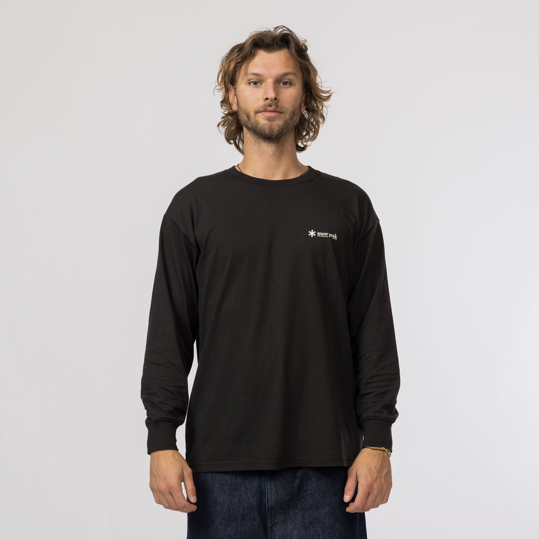 Soft Cotton Relaxed Logo L/S T-Shirt - Snow Peak UK