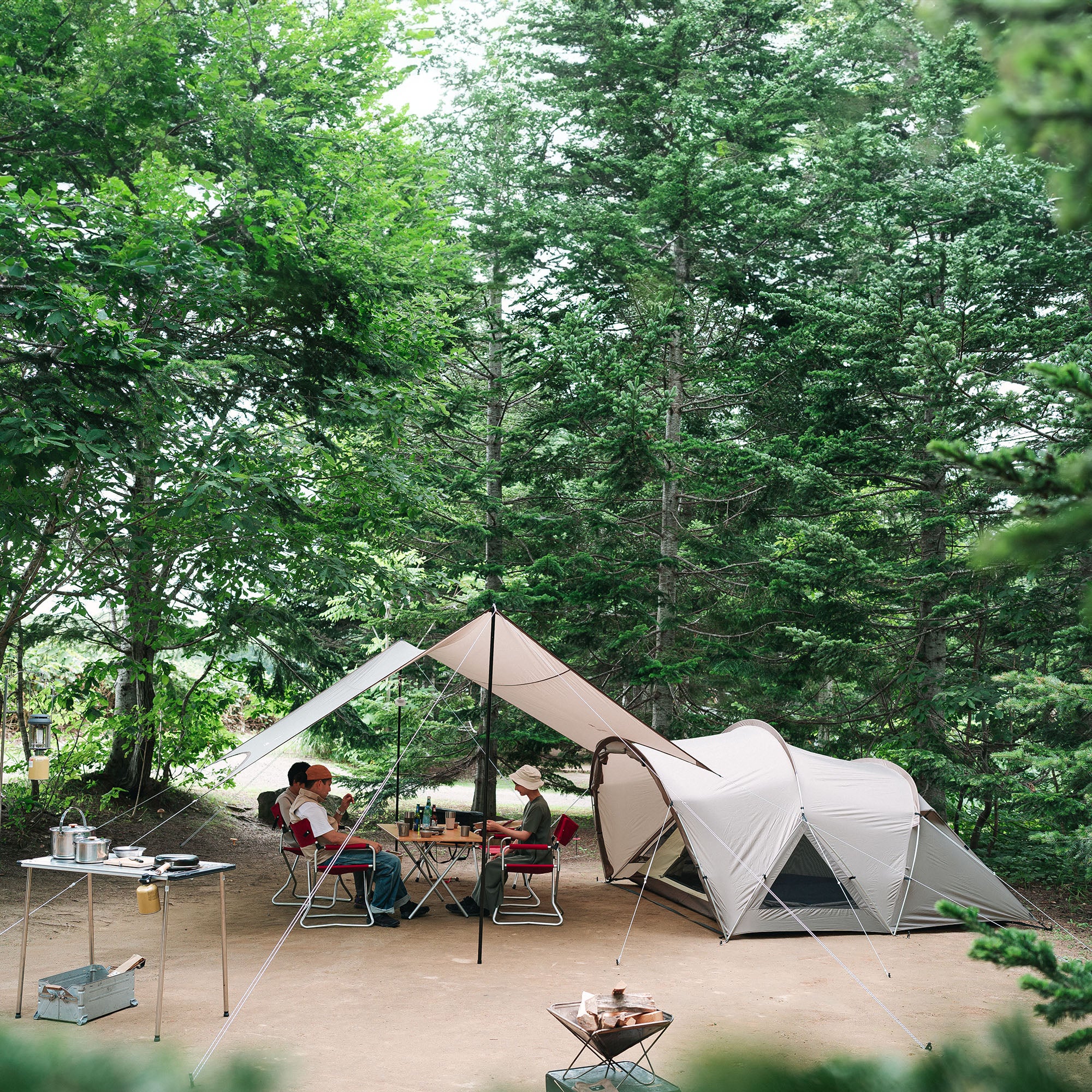 Land Nest Dome Medium Camp Essentials Bundle - Snow Peak UK
