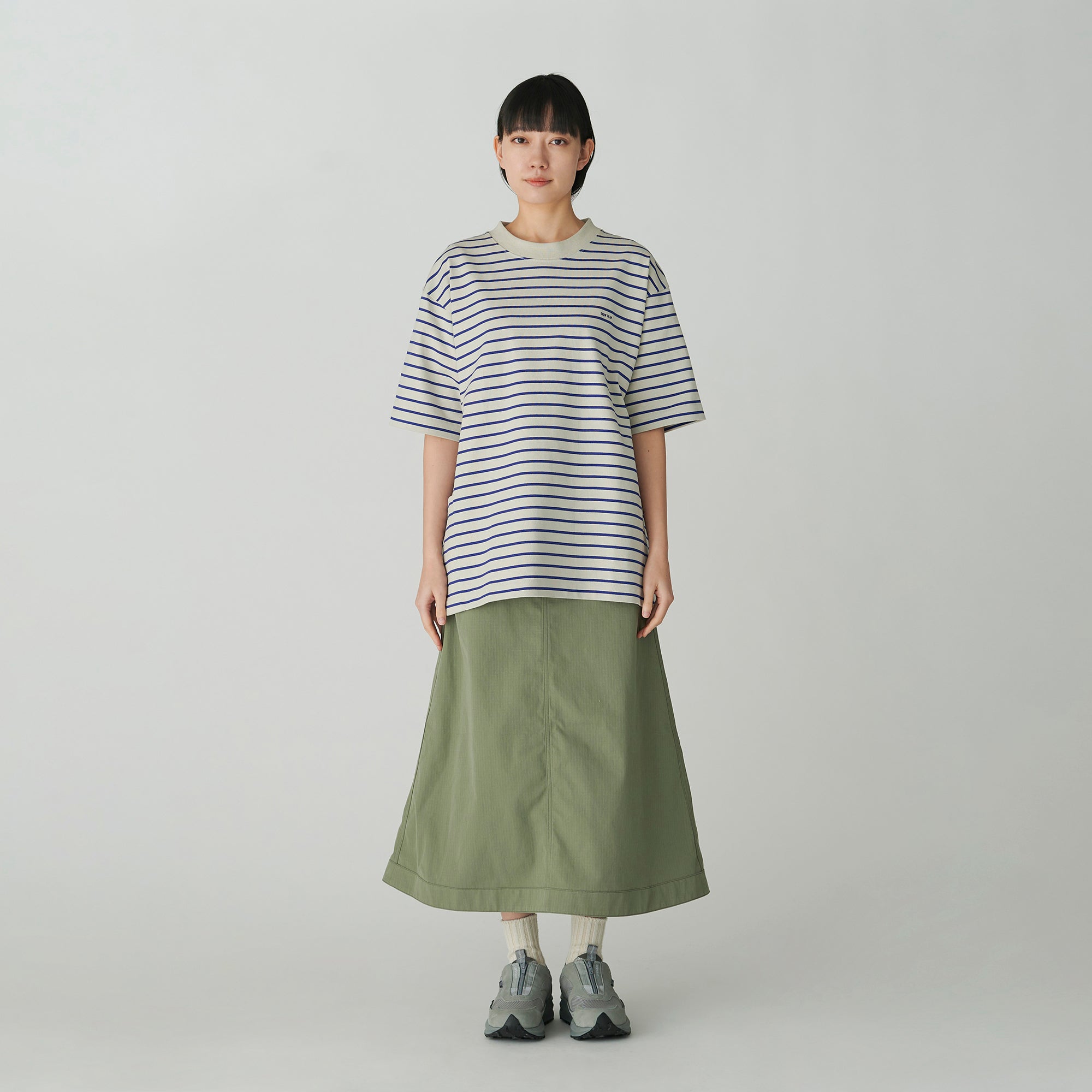 Heavy Cotton Border T-Shirt   - Snow Peak UK