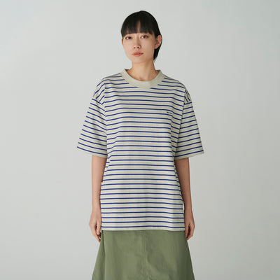 Heavy Cotton Border T-Shirt   - Snow Peak UK