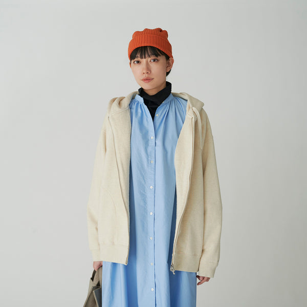 Recycled Cotton Zip Up Hoodie   - Snow Peak UK