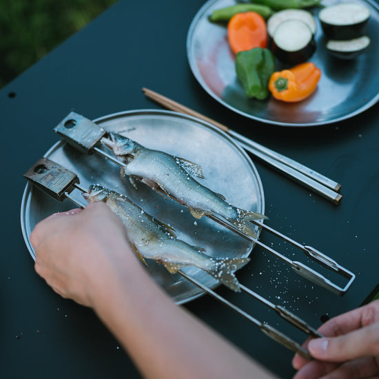 Takibi Hearth Skewer Set - Snow Peak UK