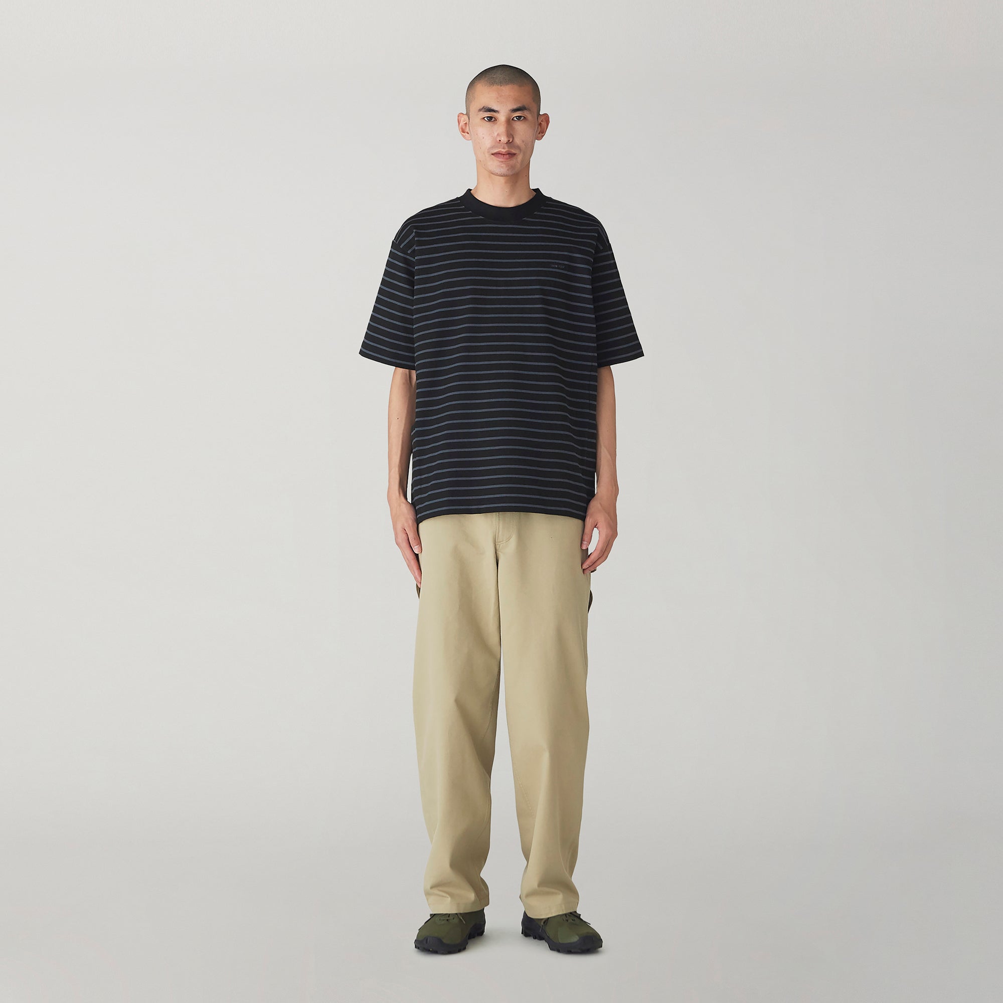 Heavy Cotton Border T-Shirt   - Snow Peak UK