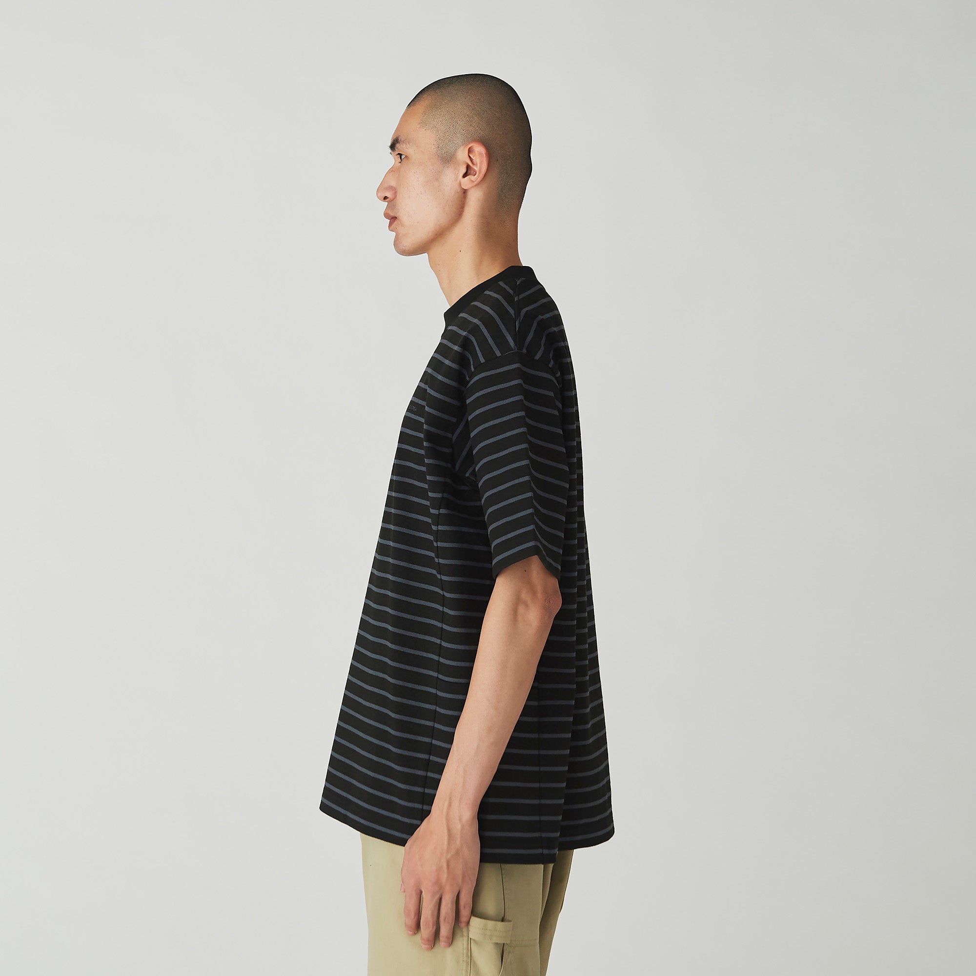 Heavy Cotton Border T-Shirt   - Snow Peak UK
