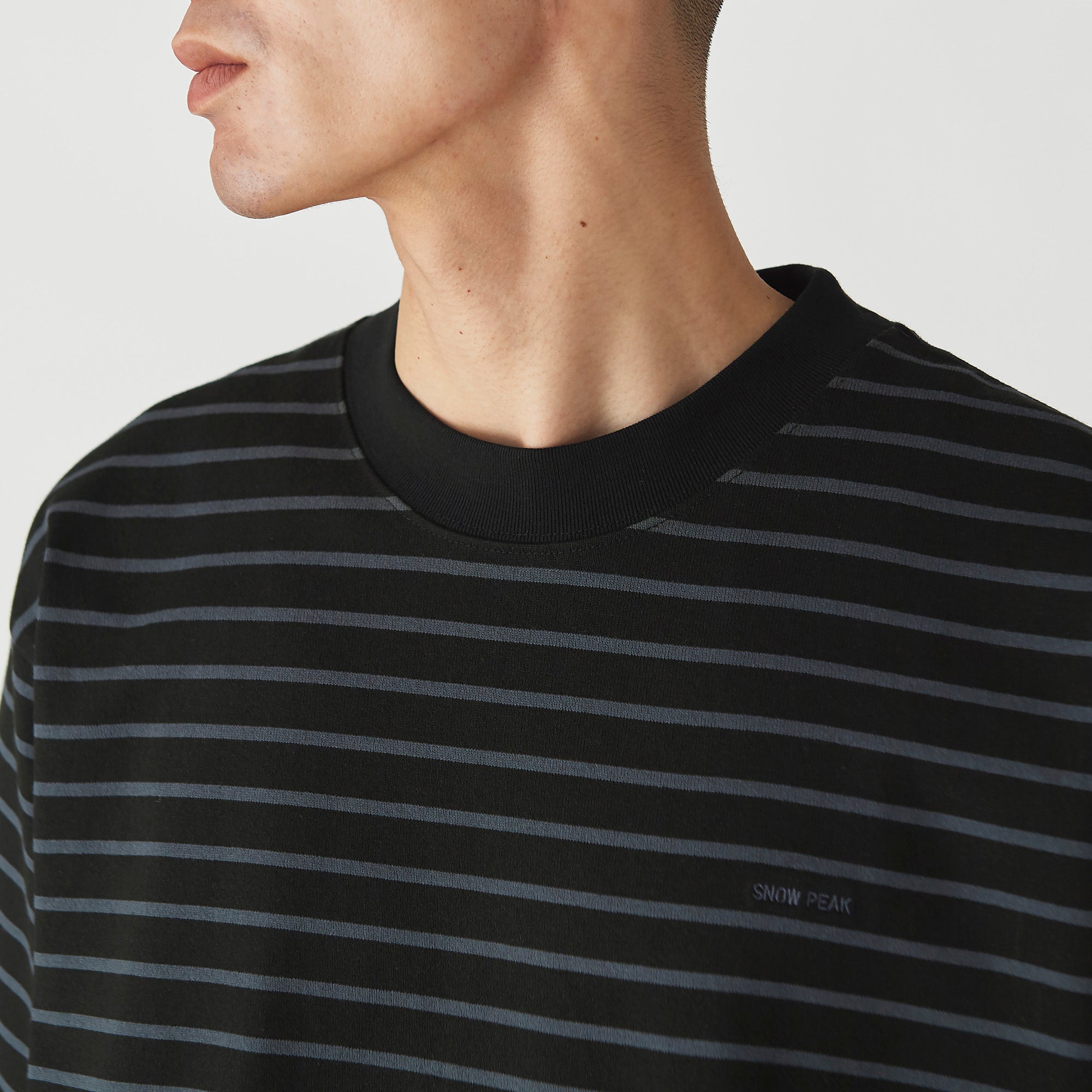 Heavy Cotton Border T-Shirt   - Snow Peak UK