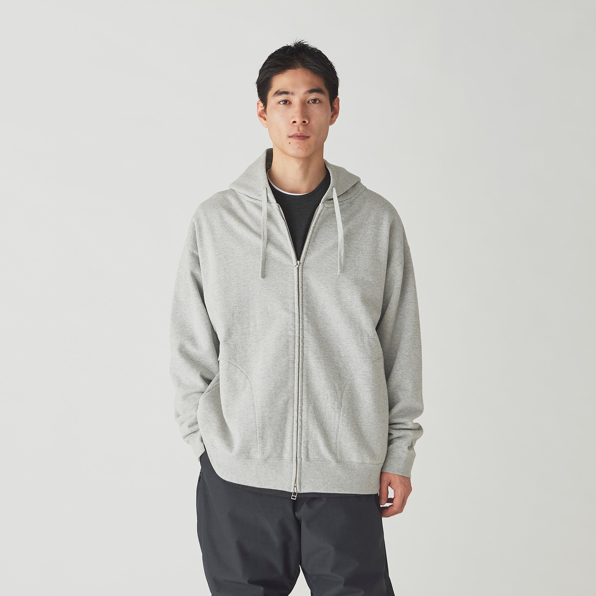 Recycled Cotton Zip Up Hoodie   - Snow Peak UK