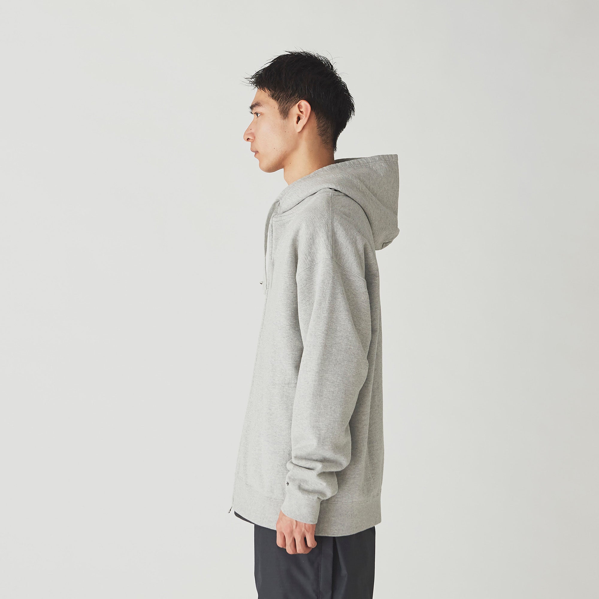 Recycled Cotton Zip Up Hoodie   - Snow Peak UK