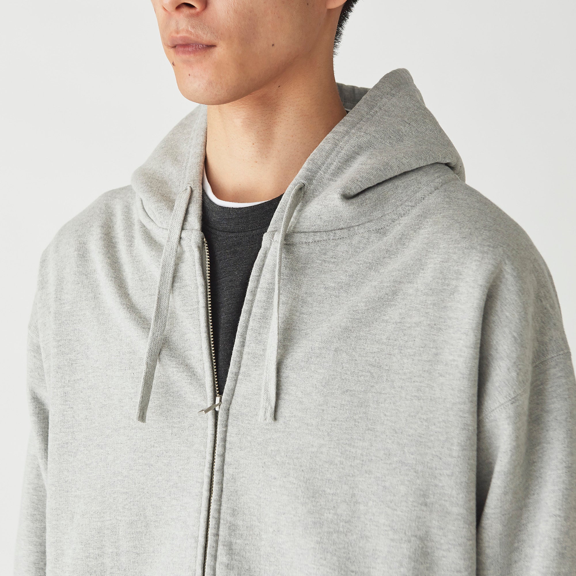 Recycled Cotton Zip Up Hoodie   - Snow Peak UK