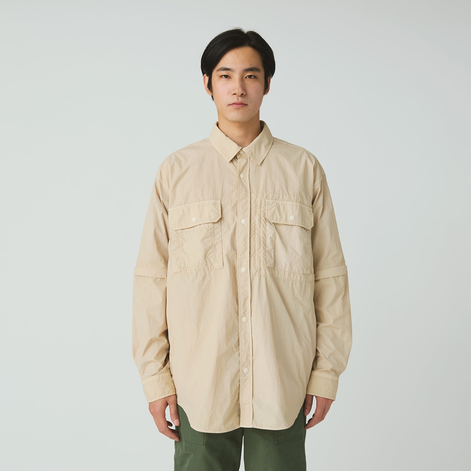 Garment Dyed Convertible Shirt - Snow Peak UK