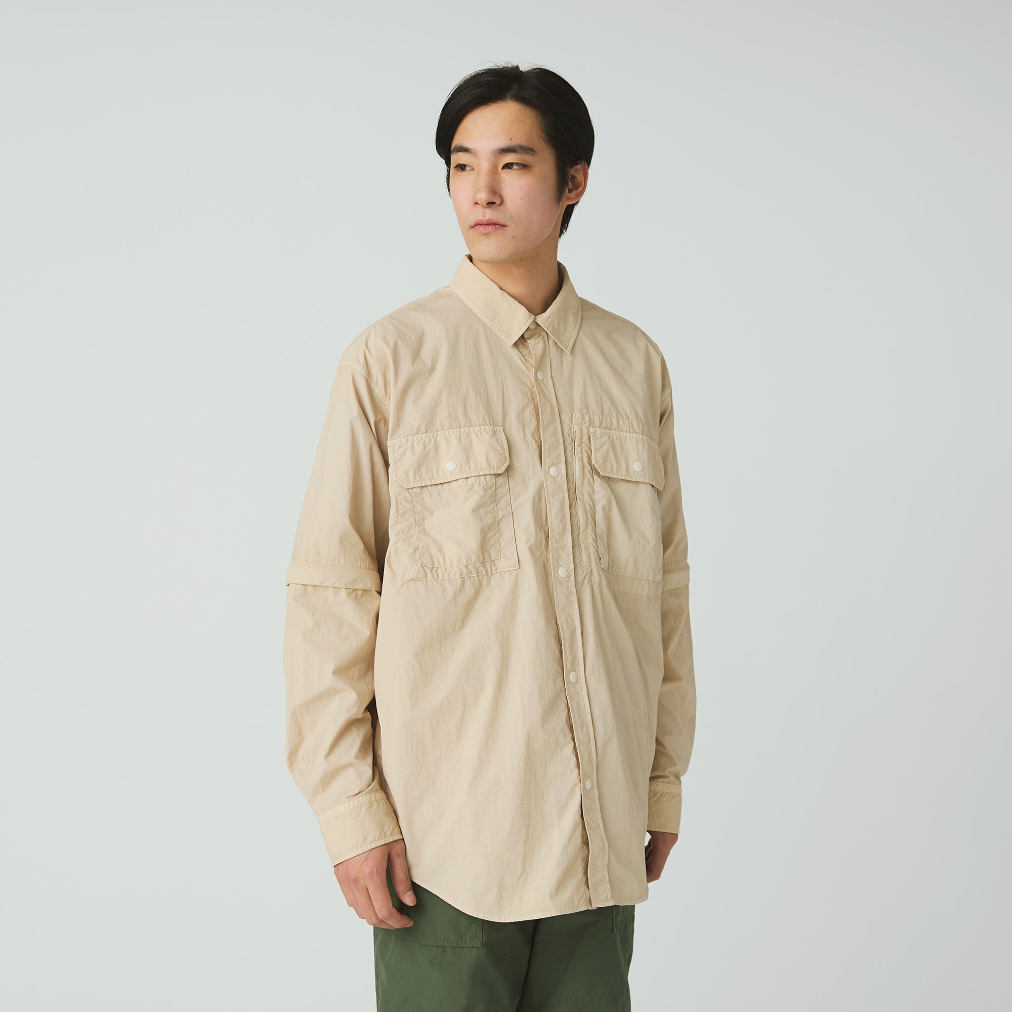 Garment Dyed Convertible Shirt - Snow Peak UK