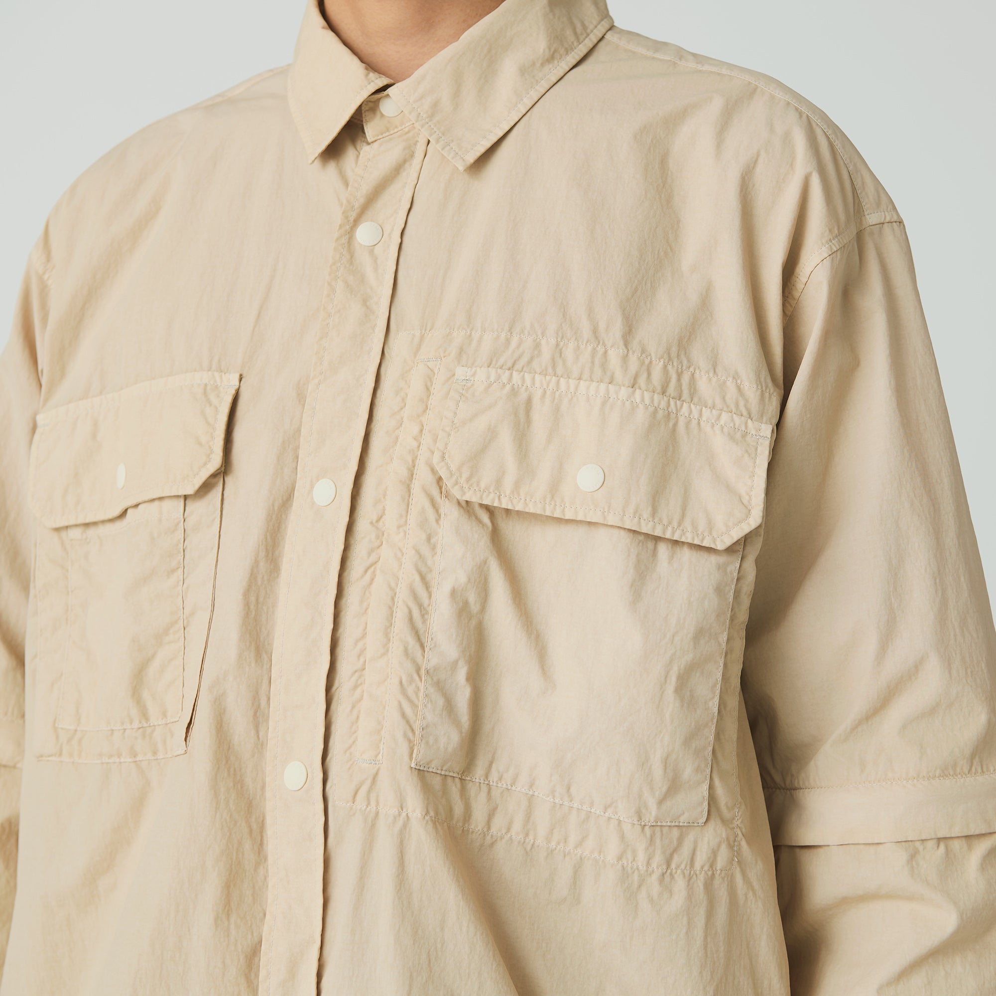 Garment Dyed Convertible Shirt - Snow Peak UK