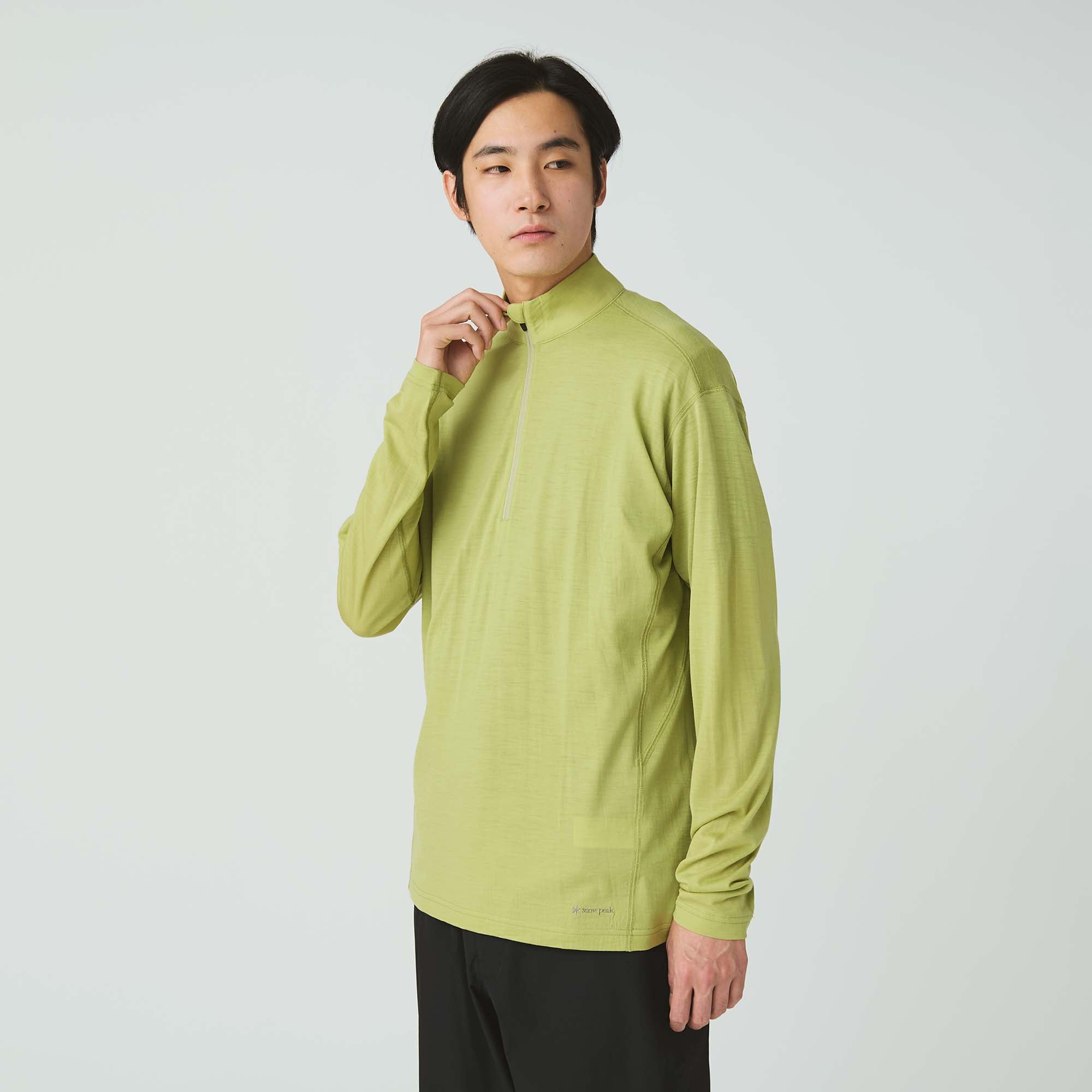 Merino Wool Half Zip Pullover - Snow Peak UK