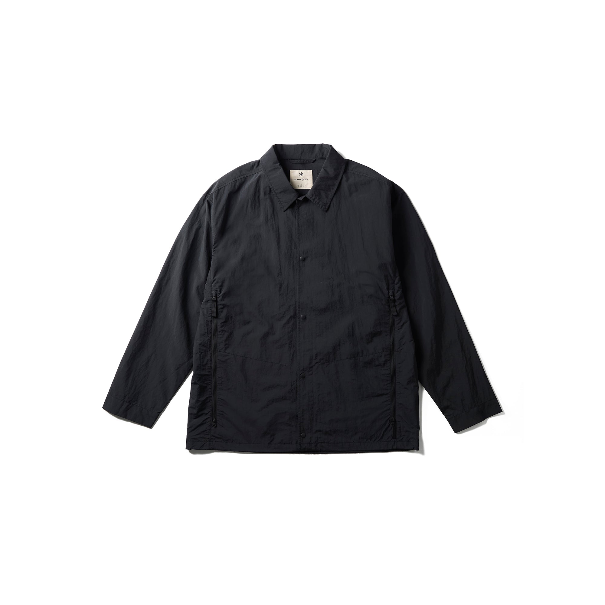 Nylon Tussah Utility Storage Shirt Black SH-25AU00111019 - Snow Peak UK